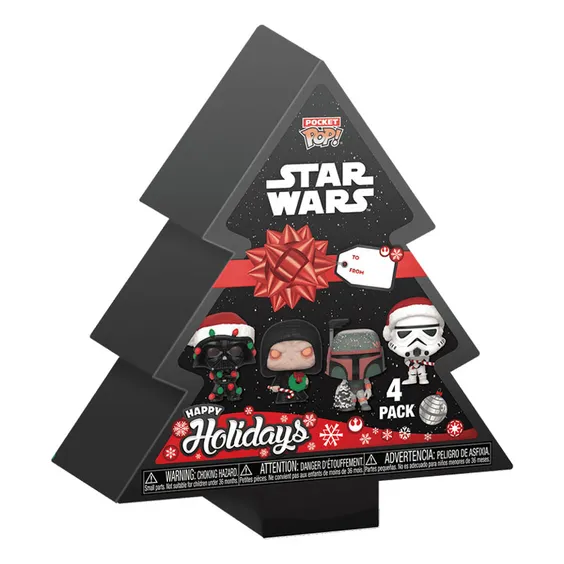 Фигурки Funko Pocket POP!: Star Wars (4-Pack Tree Holiday), (79932) 3