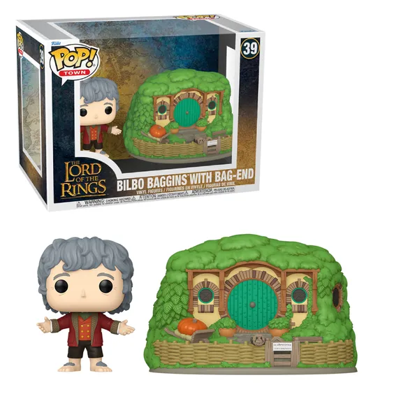 Фигурка Funko POP!: Town: Lord of Rings: Bilbo Baggins w/ Bag-End, (80835)