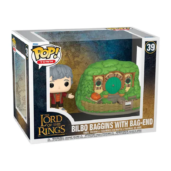Фигурка Funko POP!: Town: Lord of Rings: Bilbo Baggins w/ Bag-End, (80835) 3
