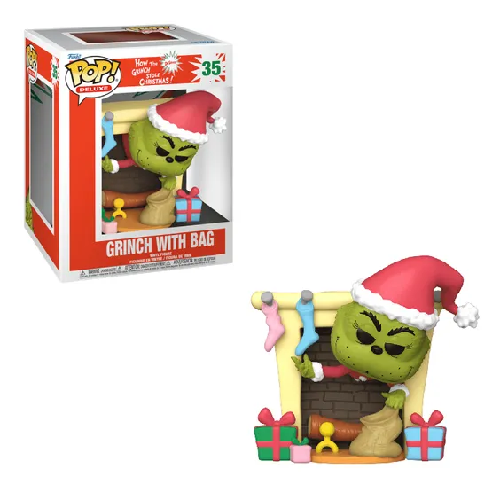 Фігурка Funko POP!: Deluxe: How the Grinch Stole Christmas: Grinch w/ Bag, (80972)