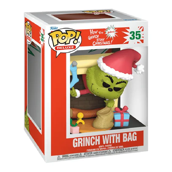 Фігурка Funko POP!: Deluxe: How the Grinch Stole Christmas: Grinch w/ Bag, (80972) 3