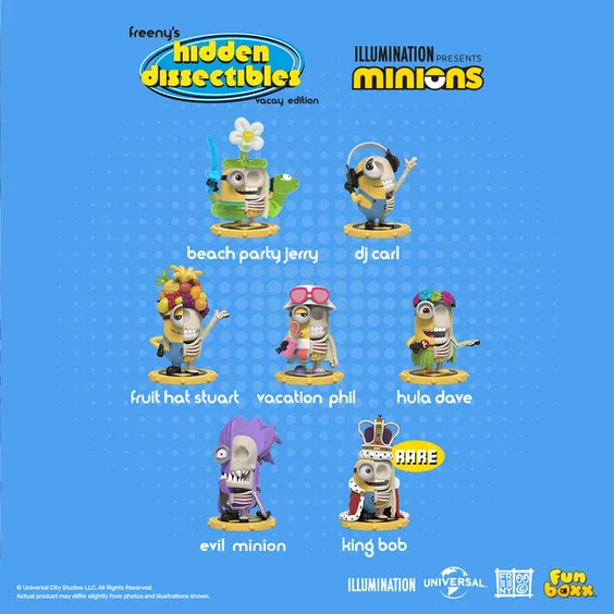 Фигурка Mighty Jaxx: Jason Freeny: Hidden Dissectibles: Minions (Vacay Edition / Series 1) (1 c 7), (81781) 7