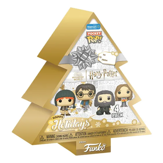 Фигурка Funko Pocket POP!: Wizarding World: Harry Potter (4-Pack Tree Holiday) (Walmart Exclusive), (82706) 3