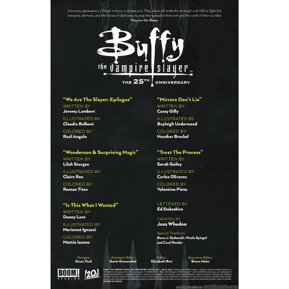Комикс Buffy The Vampire Slayer. Volume 1 (25th Anniversry), (8594) 2