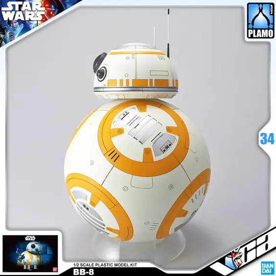 Сборная модель Bandai: Bandai: Star Wars: BB-8, (90588) 2