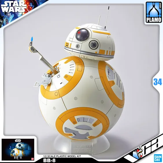 Збірна модель Bandai: Bandai: Star Wars: BB-8, (90588) 4