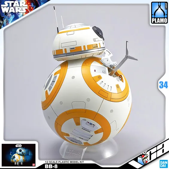 Збірна модель Bandai: Bandai: Star Wars: BB-8, (90588) 5