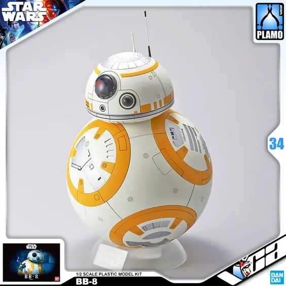 Збірна модель Bandai: Bandai: Star Wars: BB-8, (90588) 6