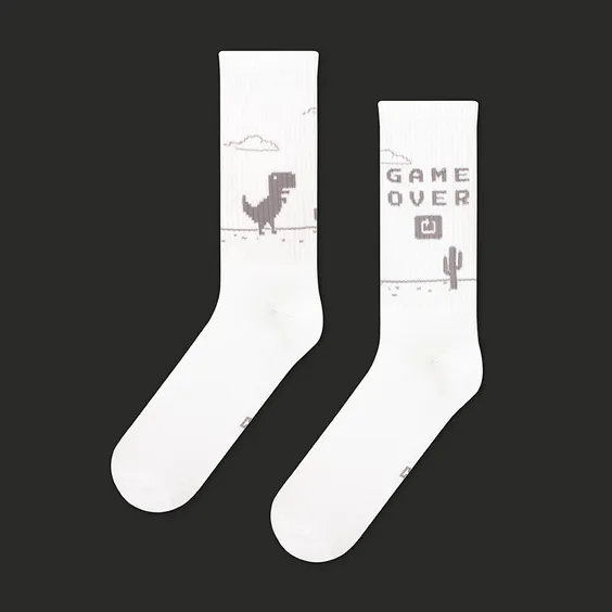 Шкарпетки CEH: The Dinosaur Game: T-Rex «Game Over» (р. 35-39), (91294)