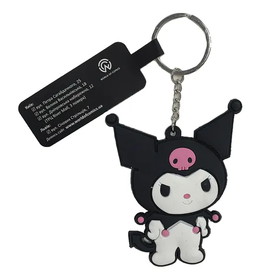 Брелок двосторонній Sanrio: Onegai My Melody: Kuromi, (9287)