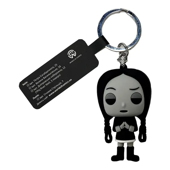 3D брелок The Addams Family: Wednesday Addams, (9345)