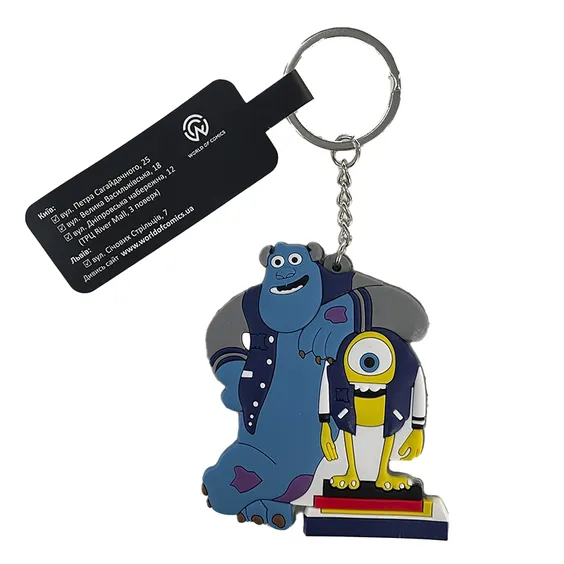 Брелок двухсторонний Disney & Pixar: Monsters University: Mike and Sulley, (9424)