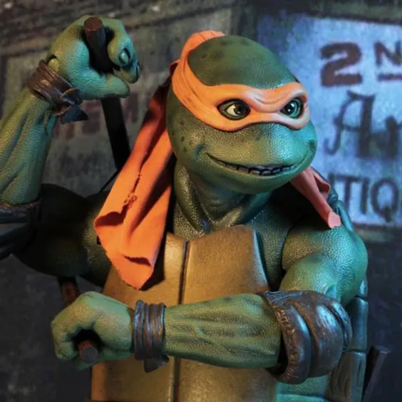 Колекційна фігурка Neca: Teenage Mutant Ninja Turtles: Michelangelo (1990's Movie), (954054) 3