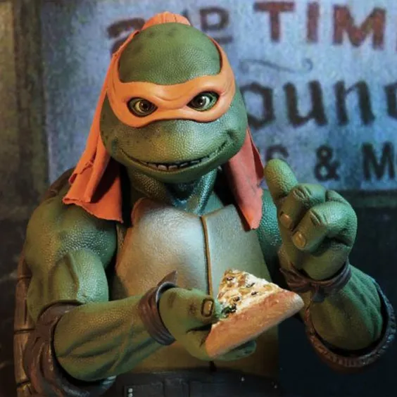 Колекційна фігурка Neca: Teenage Mutant Ninja Turtles: Michelangelo (1990's Movie), (954054) 2