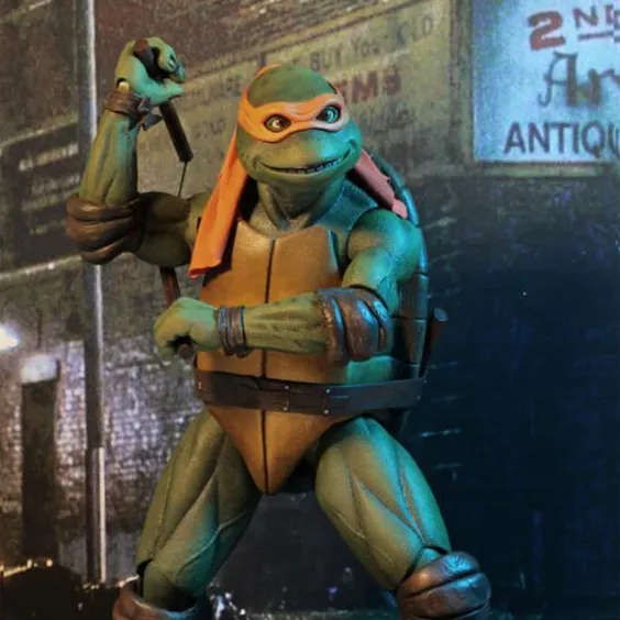 Колекційна фігурка Neca: Teenage Mutant Ninja Turtles: Michelangelo (1990's Movie), (954054) 4