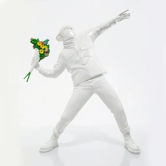Banksy: Flower Bomber Sculpture (White or Black) , (44052)