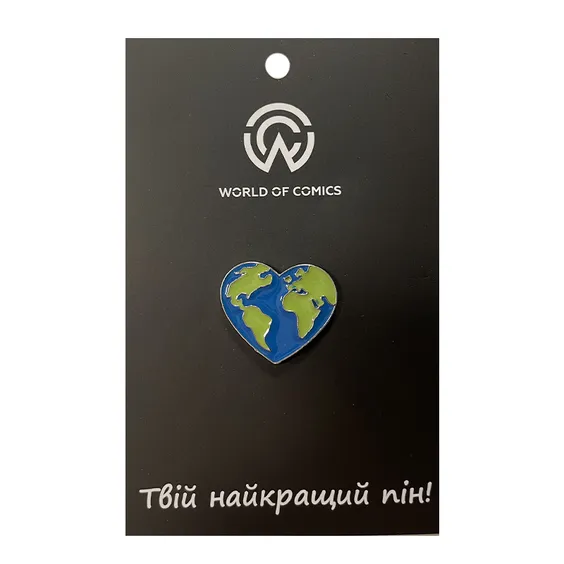 Металевий значок (пін) Heart of Earth, (11023)