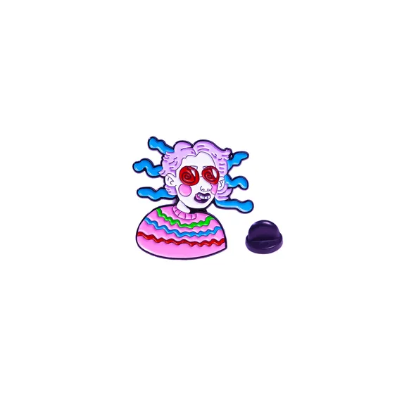 Металевий значок (пін) Medusa Girl, (11221)