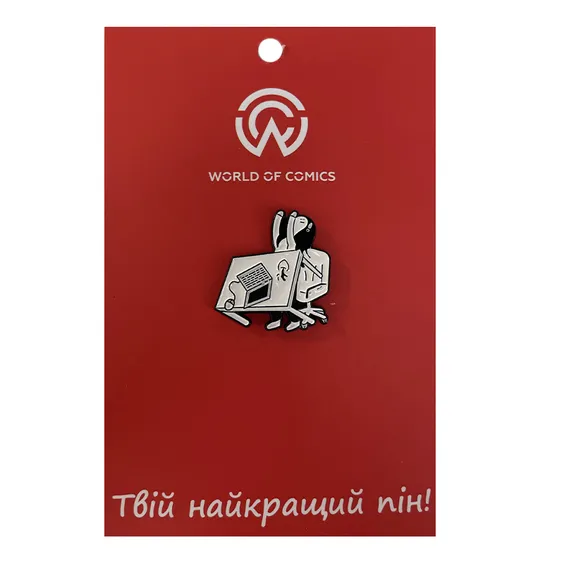 Металевий значок (пін) F**c the Work, (11406)
