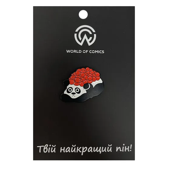 Металевий значок (пін) Panda-Roll, (11497)
