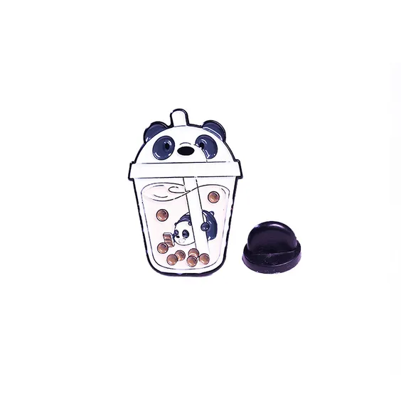 Металевий значок (пін) Panda Drink, (11584)