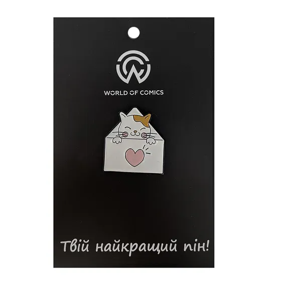 Металевий значок (пін) Mail w/Cat, (11632)