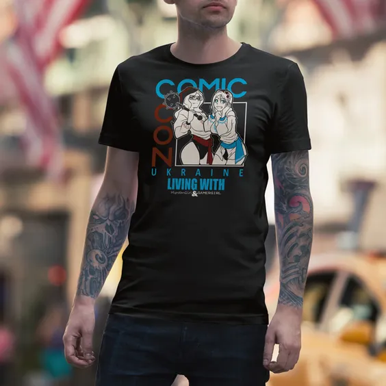 Футболка Comic Con: Яго (две девушки) (M), (981518)
