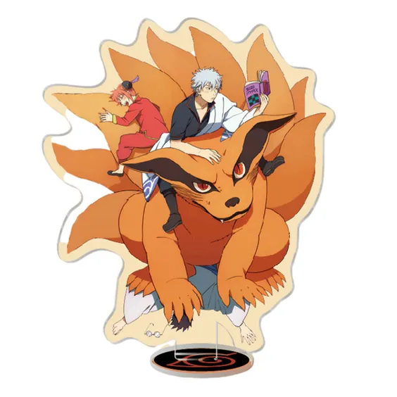 Акрилова статуетка Naruto & Gintama: Kurama and Gintoki, Kagura, Shinpachi, (11011)