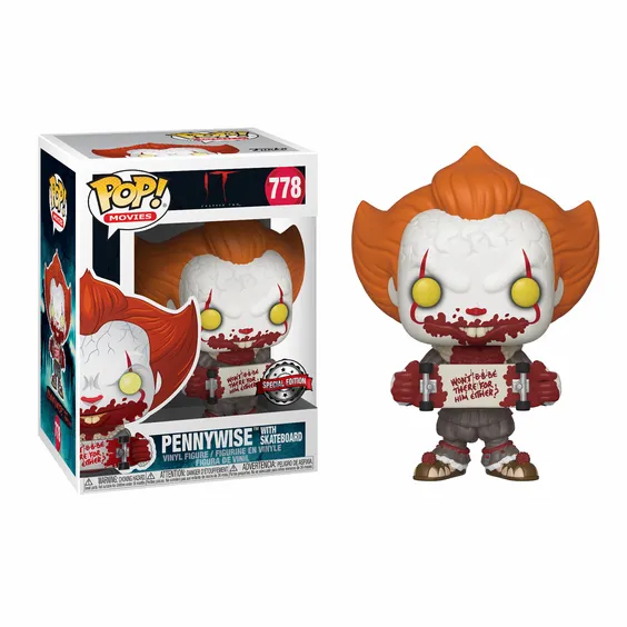 Фигурка Funko POP! IT: Chapter 2: Pennywise w/ Skateboard, (40628)