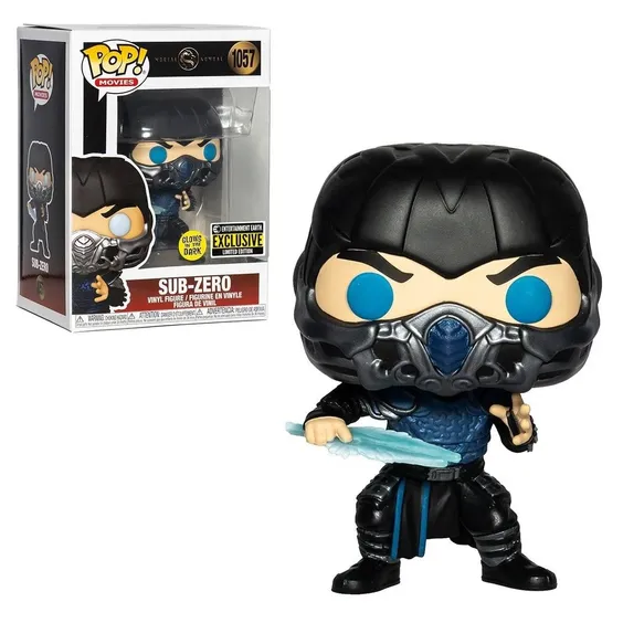 Фигурка Funko POP! Movies: Mortal Kombat: Sub-Zero (Glowing-In-The-Dark) (Earth Entertainment Exclusive), (55647)