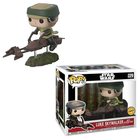 Фигурка Funko POP! Star Wars: Leia w/Speeder Bike, (232531)