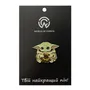 Металевий значок (пін) Star Wars: The Mandalorian: Grogu w/ Ewok Toy, (11079)