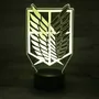 Акриловый светильник Attack on Titan: Survey Corps: Logo, (44701)