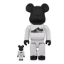 *Original* Be@rbrick: Nike: Lunar Force 1 (White/Black) (Set) (100% & 400%), (460659)