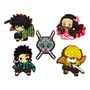 Набор джибитсов Demon Slayer: Giyuu, Inosuke, Nezuko, Tanjiro and Zenitsu, (6421)