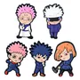 Набір джибитсов Jujutsu Kaisen: Sukuna, Satoru, Yuji, Megumi and Nobara, (6552)
