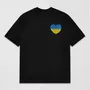 Футболка Creative Depo: «Українське серце» (M) (черная), (981288)