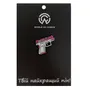 Металевий значок (пін) Pink Traumatic Gun, (10181)