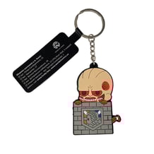 Брелок двосторонній Attack on Titan: Colossal on Wall, (10323)