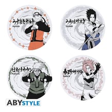 Набір тарілок ABYstyle: Naruto: Naruto, Saske, Kakashi and Sakura, (103431)