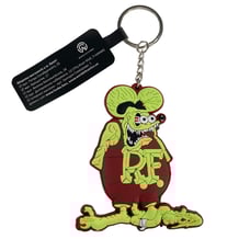 Брелок двухсторонний Rat Fink (Yellow/Brown), (10483)