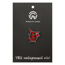 Металлический значок (пин) Pokemon: Pikachu: Deadpool Parody, (10500)