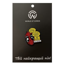 Металлический значок (пин) Marvel: Deadpool: «Holly &#%@! I`m an Enamel Pin?!», (10503)
