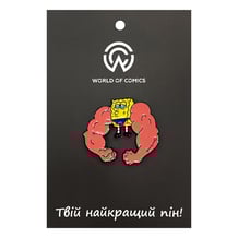 Металлический значок (пин) SpongeBob SquarePants: MuscleBob BuffPants, (10538)