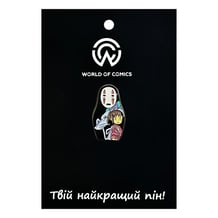 Металевий значок (пін) Studio Ghibli: Spirited Away: Kaonashi, Chihiro and Haku, (10668)