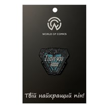 Металевий значок (пін) Marvel: Iron Man: «I Love you 3000», (10800)