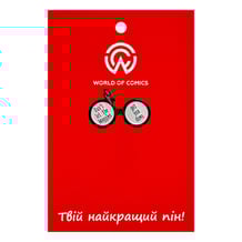 Металевий значок (пін) Wizarding World: Harry Potter: Glasses: «Don't Let The Muggles Get You Down‎», (11337)