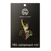 Металлический значок (пин) Marvel: Loki / Thor, (11537)