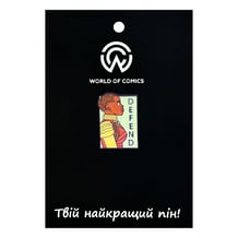 Металевий значок (пін) Marvel: Black Panther: Wakanda Forever: Okoye: «Defend‎», (11639)