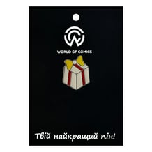 Металевий значок (пін) Gift Box (White), (11789)